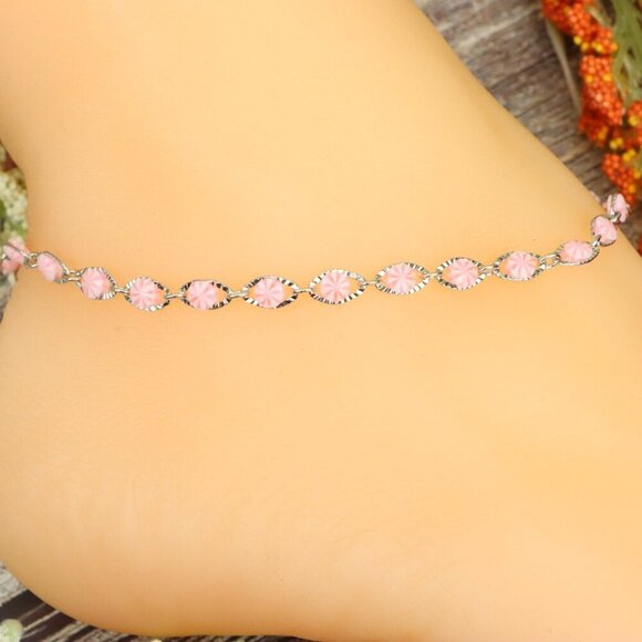 "Elegant Handmade Anklet – Delicate Jewelry for Women, MAR091277 - Picture 2 of 10